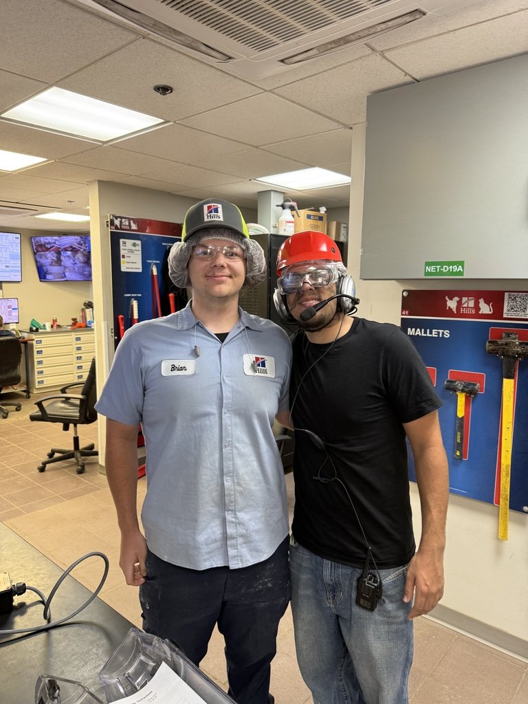 Two brothers. One just graduated and accepted a full time position through his manufacturing internship. The other brother is just beginning his journey into manufacturing.