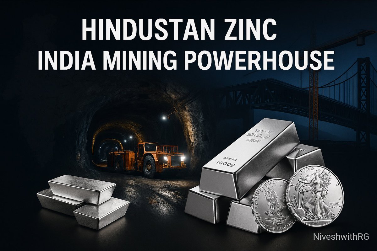 🧵 𝐇𝐢𝐧𝐝𝐮𝐬𝐭𝐚𝐧 𝐙𝐢𝐧𝐜 - 𝐈𝐧𝐝𝐢𝐚’𝐬 𝐌𝐢𝐧𝐢𝐧𝐠 𝐏𝐨𝐰𝐞𝐫𝐡𝐨𝐮𝐬𝐞 ⛏️🇮🇳

From zinc that protects steel to silver in EVs &amp; solar panels, this ₹1.97L Cr giant powers India’s growth.

Here is the story simplified 👇