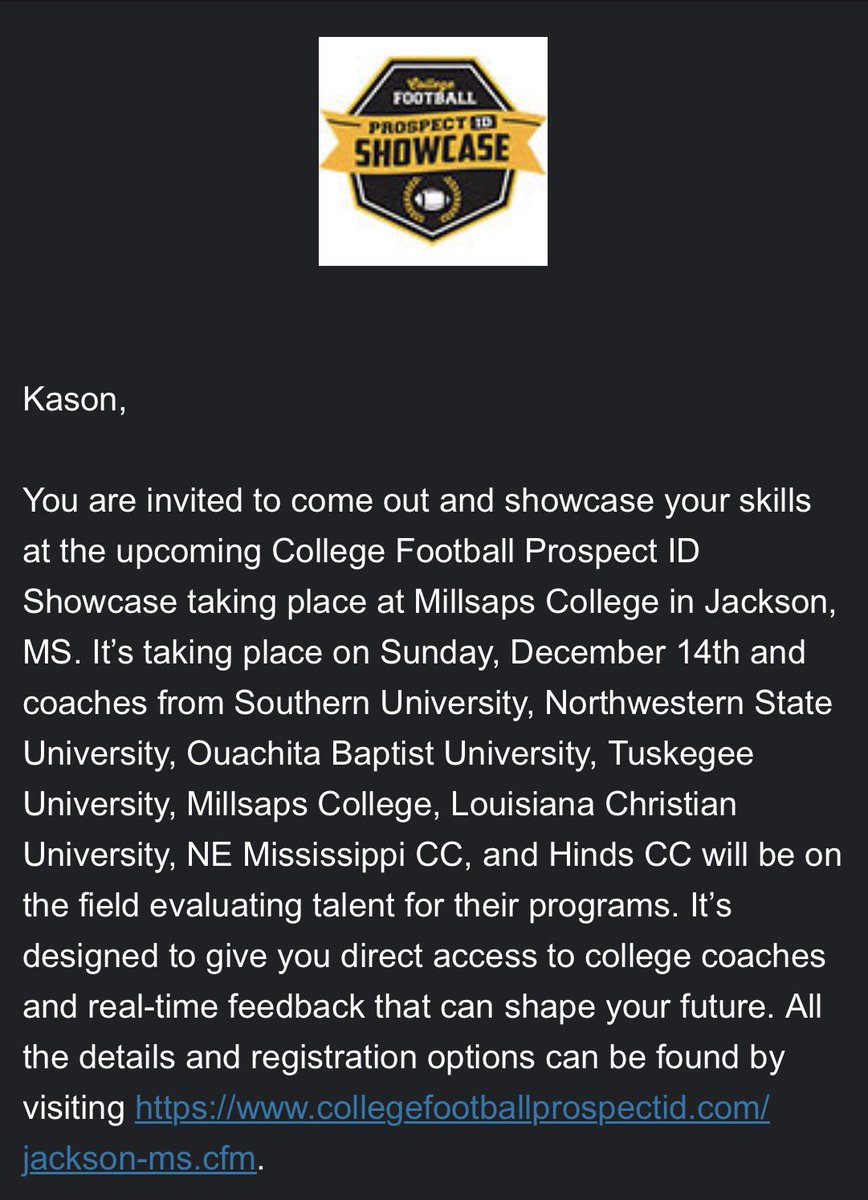 Kason Latin (@kaszn_3) on Twitter photo I would like to thank <a href="/CPID_Football/">College Football Prospect ID</a> for the invite to this showcase <a href="/PrepRedzone/">Prep Redzone π</a> <a href="/PrepRedzoneAR/">Prep Redzone Arkansas</a> <a href="/KaseyJJohnson/">VITO</a> I would like to thank <a href="/CPID_Football/">College Football Prospect ID</a> for the invite to this showcase <a href="/PrepRedzone/">Prep Redzone π</a> <a href="/PrepRedzoneAR/">Prep Redzone Arkansas</a> <a href="/KaseyJJohnson/">VITO</a>