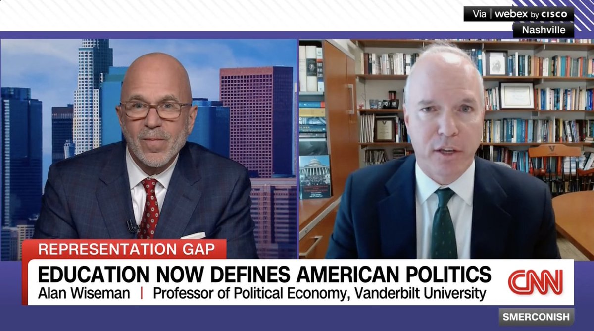 <a href="/TheLawmakers/">Center for Effective Lawmaking</a> Co-Director Alan Wiseman of <a href="/VandyPoliSci/">Vanderbilt University Political Science</a> was a guest on the <a href="/smerconish/">Michael Smerconish</a> show on <a href="/CNN/">CNN</a> to discuss the elite-education divide in Congress. See the segment here: thelawmakers.org/legislative-re…