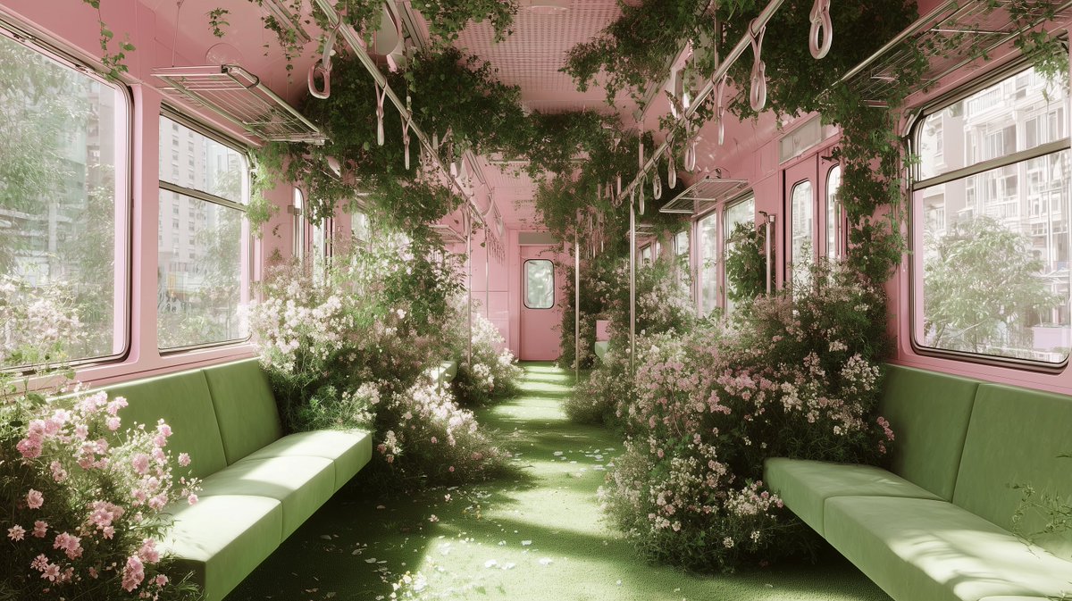 iamnotsrc's tweet image. a whimsical trip via midjourney