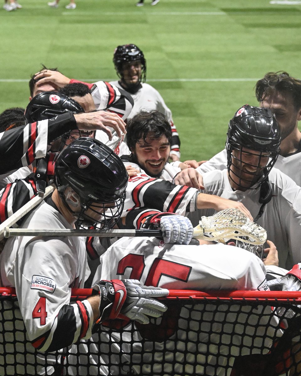 WorldLacrosse's tweet photo. Death, taxes and Canada on top of the men's box lacrosse world 🍁

This time last year, the Canadian men won a sixth straight WL Box Championship to remain unbeaten at 35-0 🇨🇦🏆

#WorldBox2024 x #WLBC https://t.co/i4PDhUiwFc