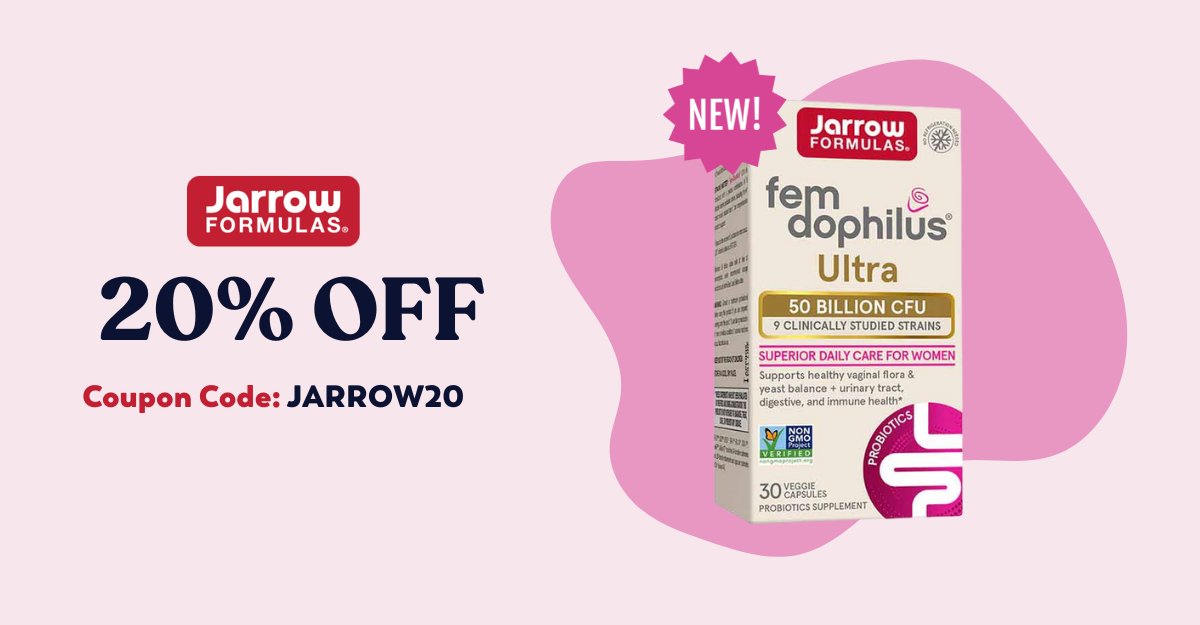 Save 20% on Jarrow Formulas' Newest Arrival!

➡ Helps restore healthy vaginal flora
➡ Supports urinary tract health
➡ Promotes digestive health
➡ Supports a healthy immune system response
➡ Shelf stable

Order today:
nhc.com/fem-dophilus-u…

Sale Ends 09/30