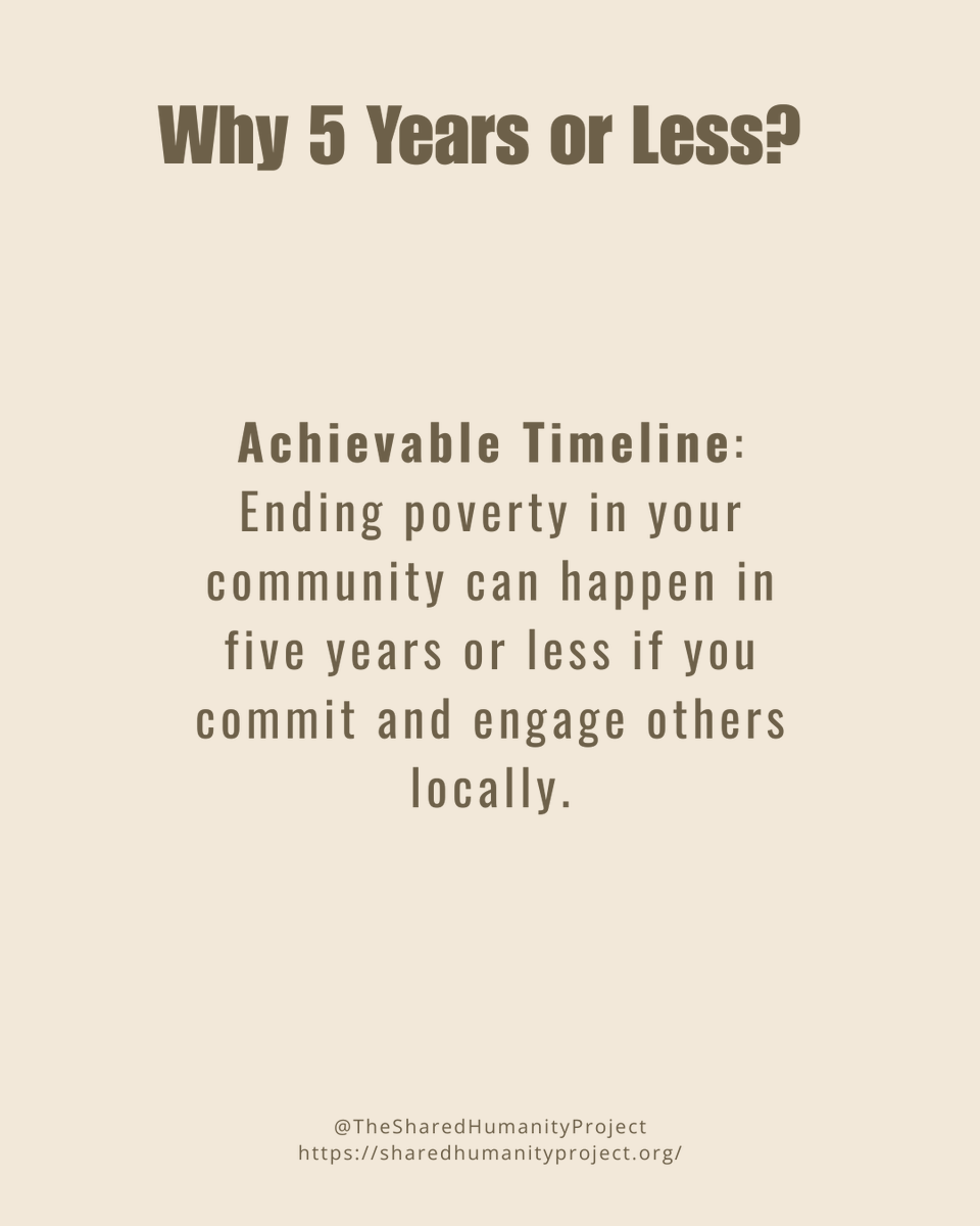 shared_humanity's tweet photo. Why 5 Years or Less? 

#TheSharedHumanityProject #SharedHumanity #HumanityFirst #EndPovertyIn5 #5YearsOrLess #TogetherToEndPoverty https://t.co/q3qkChtBux