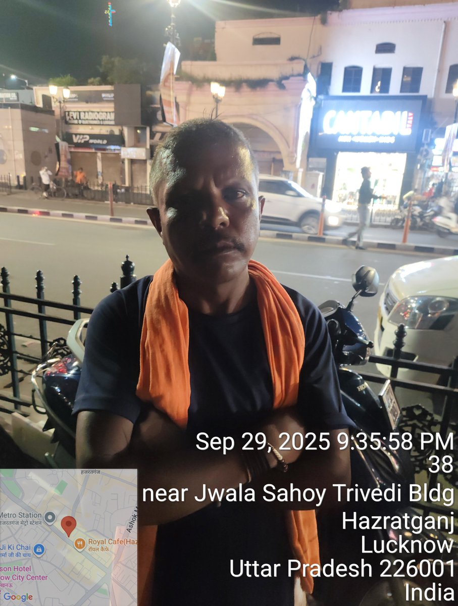 हजरतगंज मेन मार्किट लखनऊ में सावधान रहे यहां पर चोर बहुत है जोकि अपने आप समाजसेवी कहते है,आज यह व्यक्ति मेरे बाइक पर हेलमेट चुरा रहा था तो मैने इसे पकड़ लिया इसका ध्यान रखे एवं अपने समान की स्वयं रक्षा करें,फिर वहां के आस पास के लोग बचाने आ गए जिसके कारण मुझे छोड़ना पड़ा