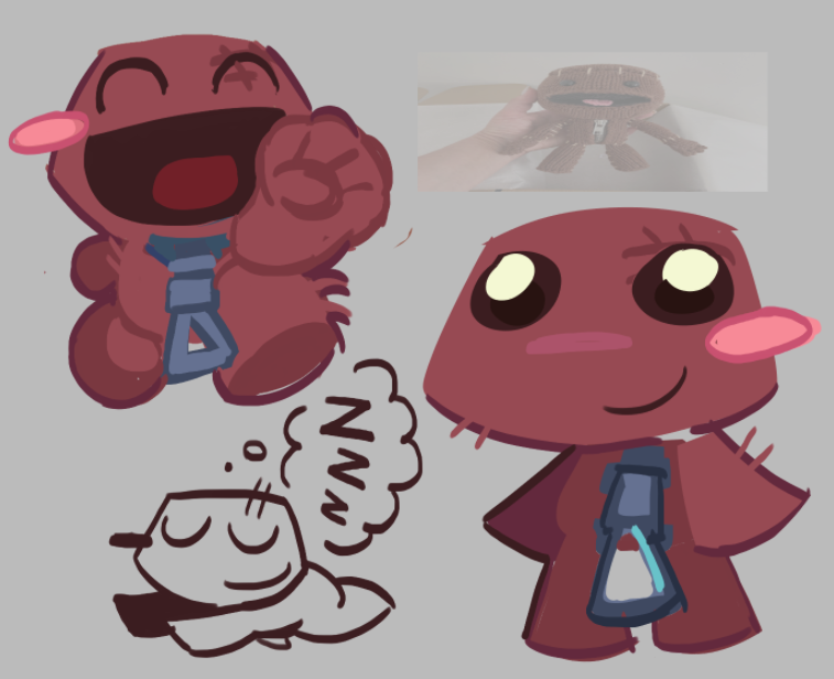 Ink_sus's tweet image. sleepy head #lbp #sackboy #littlebigplanet