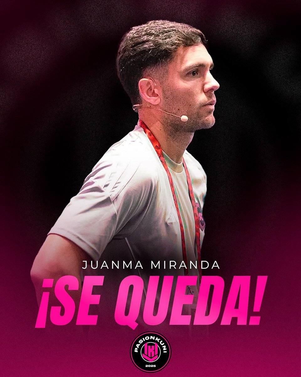 🚨🇦🇷 CONFIRMADO 🇦🇷🚨
El DT Juan Manuel Miranda seguirá al mando de KRÜ FC🇲🇽 en este nuevo Split de la Kings League Américas.
Además será el Director Técnico de las Primeras Kunitas (KRÜ FC FEMENIL) VAMOS CON TODO DT
<a href="/JMiranda8AFM/">Juanma Miranda</a>