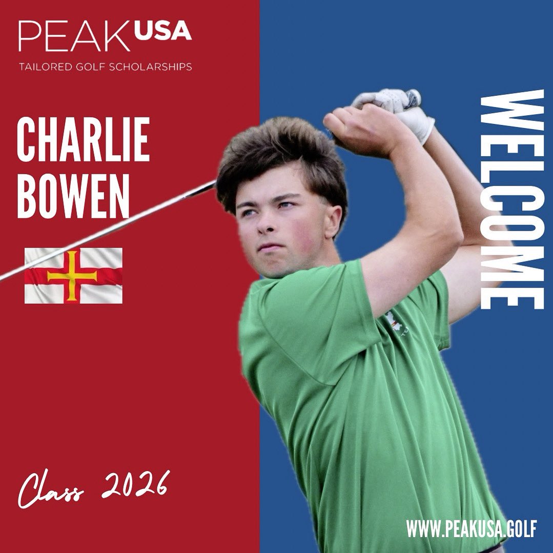 🚨NEW SIGNING🚨

We are delighted to announce our latest signing of @charl1ebowen from 🇬🇬 @royalguernseygolfclub  to #teampeakusa 2026 recruitment class . Charlie is a talented athlete and an inspiring golfer who is keen to experience US college life as a student athlete.
