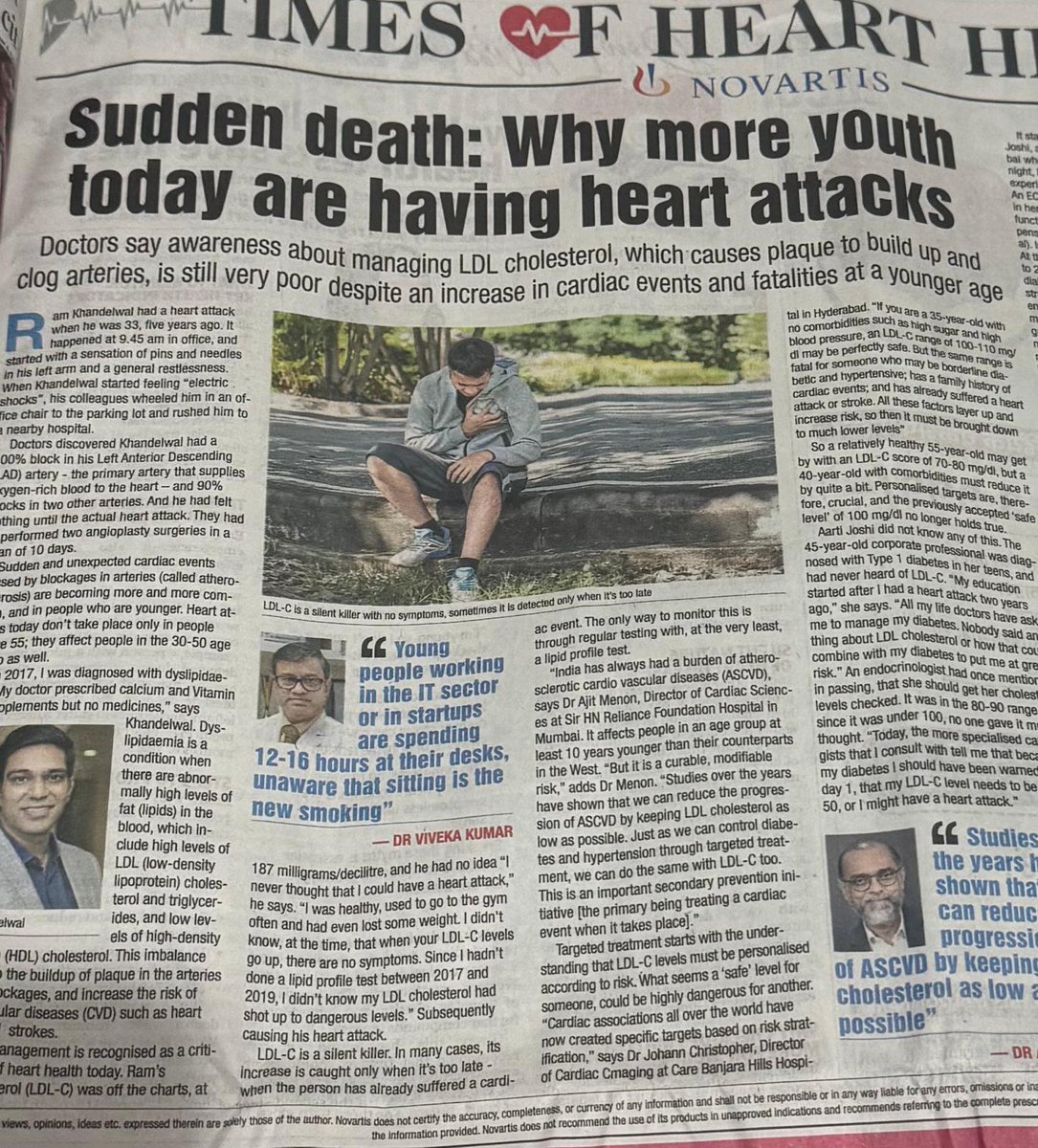 Dr_Vivekakumar's tweet image. Sedentary Lifestyle &amp;amp; Youth Heart Attacks – Dr. Viveka Kumar Raises Awareness

💡 The message is clear – move more, test regularly, and don’t ignore silent risks.

#HeartHealth #DrVivekaKumar #YouthWellness #PreventiveCare #CardiacAwareness #HealthyLifestyle #MaxHealthcare