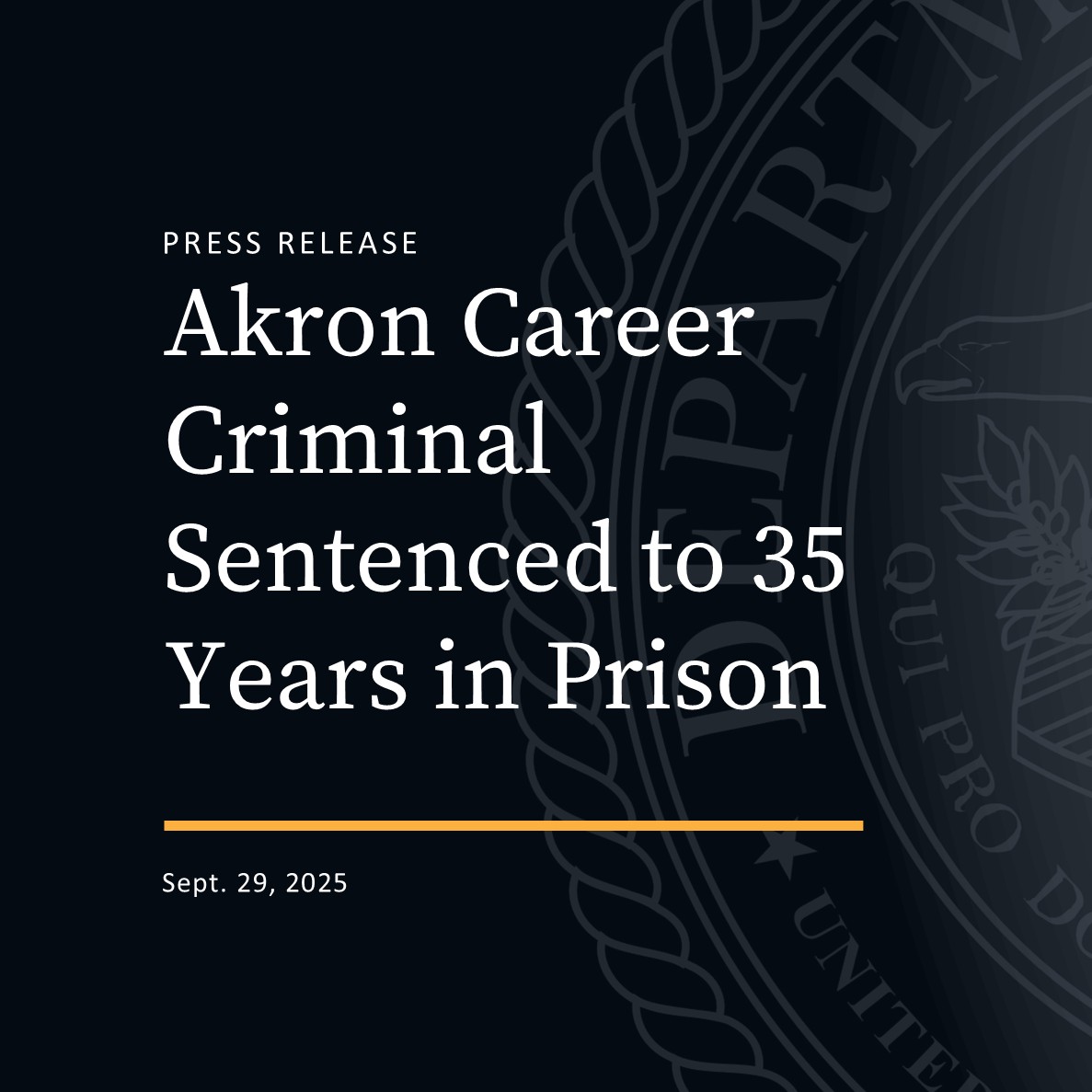 U.S. Attorney's Office, Northern District of Ohio (@ndohnews) on Twitter photo A Summit County career criminal has been sentenced to more than three decades in prison for his role in distributing controlled substances throughout Northeast Ohio.
Read More:
justice.gov/usao-ndoh/pr/a…
<a href="/ATFColumbus/">ATF Columbus</a> A Summit County career criminal has been sentenced to more than three decades in prison for his role in distributing controlled substances throughout Northeast Ohio.
Read More:
justice.gov/usao-ndoh/pr/a…
<a href="/ATFColumbus/">ATF Columbus</a>