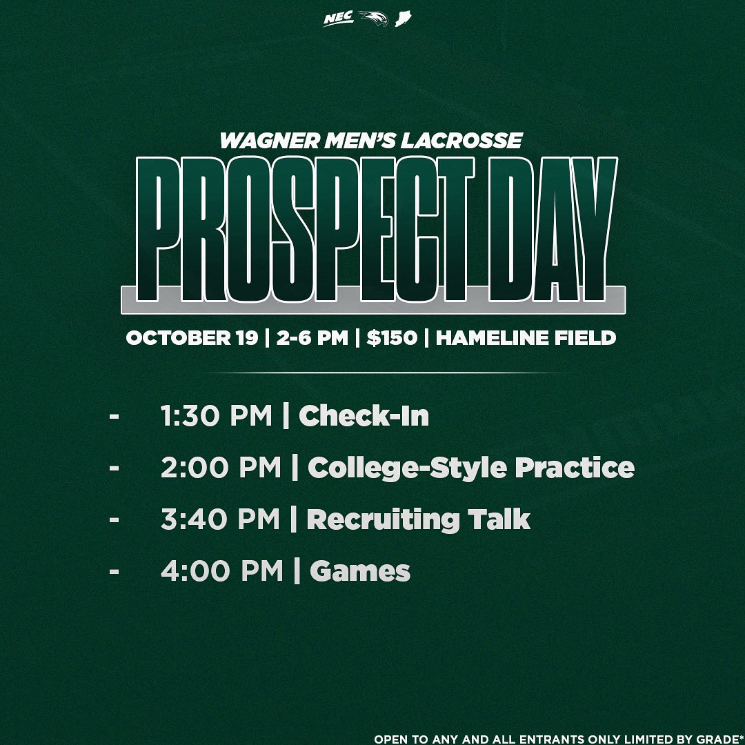 Wagner Men's Lacrosse tweet media