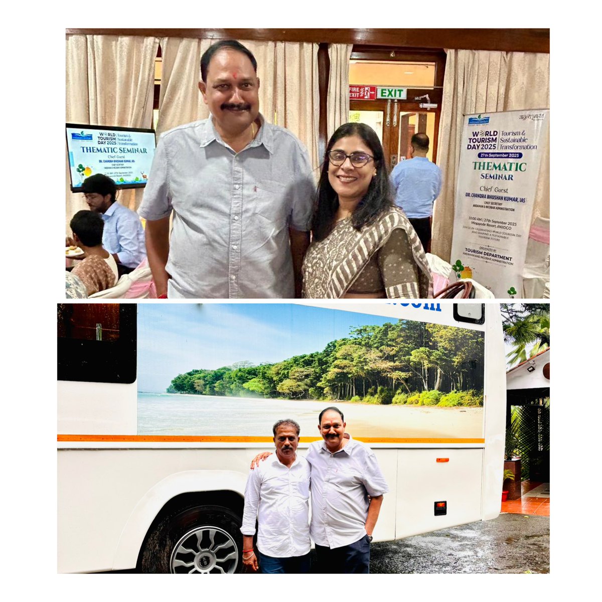 Grateful to Dept. of Tourism for inviting stakeholders on #WorldTourismDay at Megapode Resort. Honoured to share my views in the presence of Chief Secretary sir,Tourism Commissioner-cum-Secretary, Secretary &amp; Director Tourism, A&amp;N Administration. 
A truly enriching session.