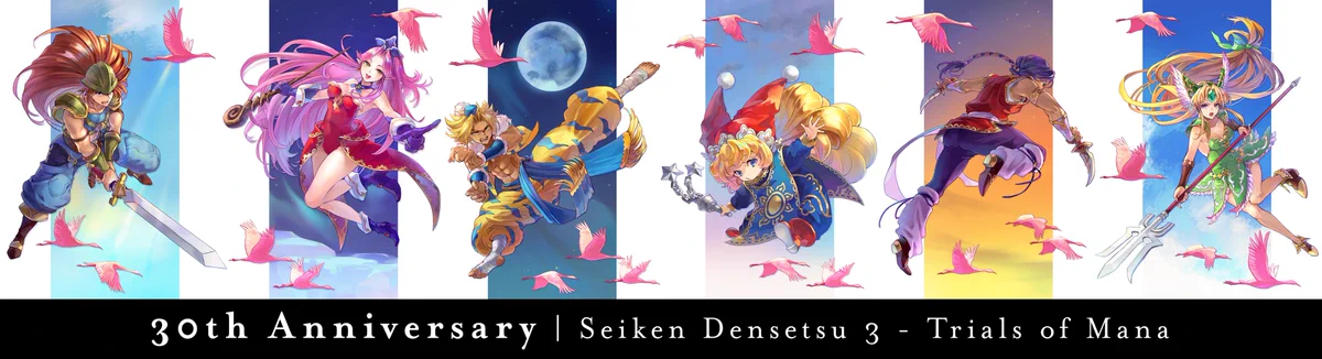 聖剣伝説3』30周年、公式イラストでファンアートがXで急増