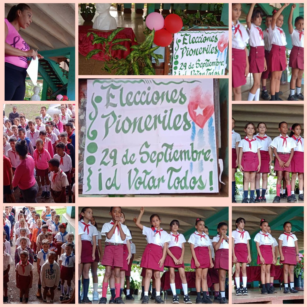 epdfuentes's tweet photo. En la mañana de hoy, en nuestra institución educativa, se realiza las elecciones pioneriles, en homenaje al Pionero Mártir Paquito González Cueto. #direcionprovincialholguin #primaria #educaionmoa https://t.co/LZmuG3KcKX