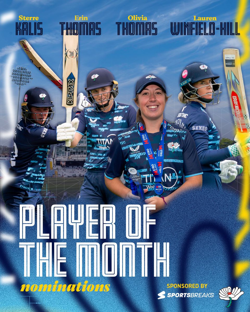 For the final time in 2025, cast your vote now for your <a href="/sportsbreakscom/">🎟️✈️🛏️</a>
 Yorkshire Women's Player of the Month!

Read about the nominations and vote here: yorkshireccc.com/news/vote-for-…