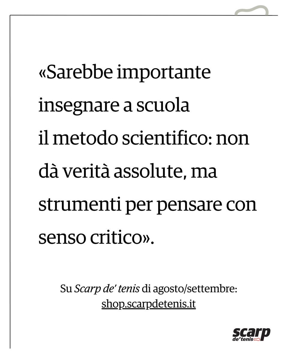 scarpdetenis's tweet photo. “Dormire bene, muoversi, nutrirsi in modo sano: i veri farmaci sono gli stili di vita”
A 96 anni Silvio Garattini parla a @scarpdetenis di prevenzione, scienza e futuro.
 L’intervista sul numero di ottobre 👉 https://t.co/IEjY38Co2J https://t.co/Bi6TI35I1D