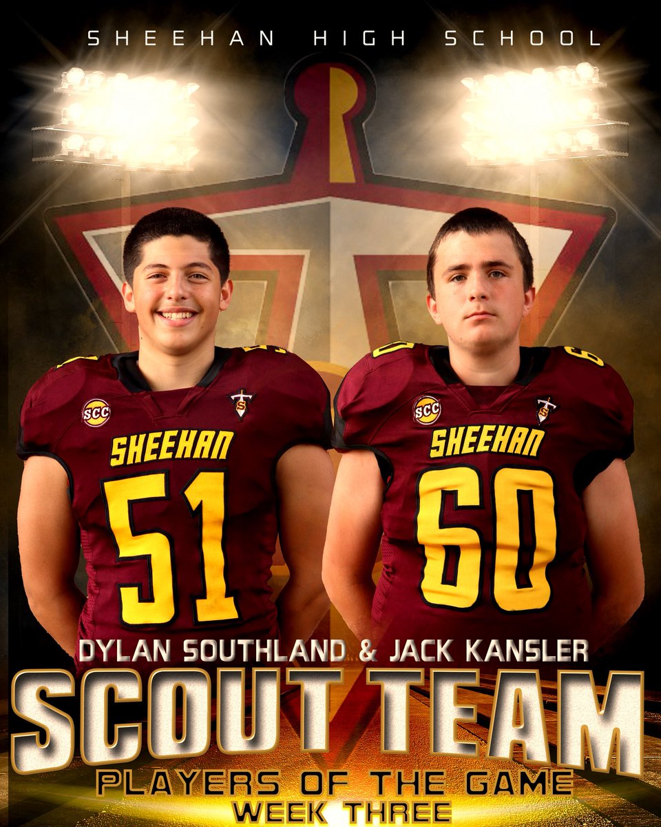 Week 3 Team Recognitions
Offensive Player of the Game - Jake O’Brien 
Defensive Player of the Game - AJ Tatro
Special Teams Player of the Game - Conner Woolard
Scout Team Players of the Week - Dylan Southland and Jack Kansler