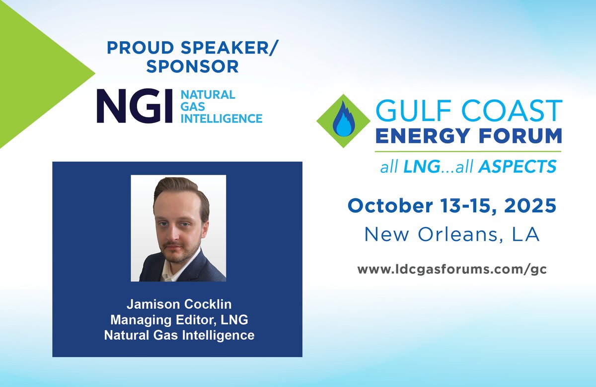 I'll be discussing the rapid LNG growth we've been witnessing the U.S. and how it's impacting the domestic gas market at the <a href="/GulfCoastForum/">Gulf Coast Energy Forum</a> in New Orleans next month! #ldcgasforums #LDCGC25 #GulfCoast #GulfCoastEnergyForum #GCLNG25