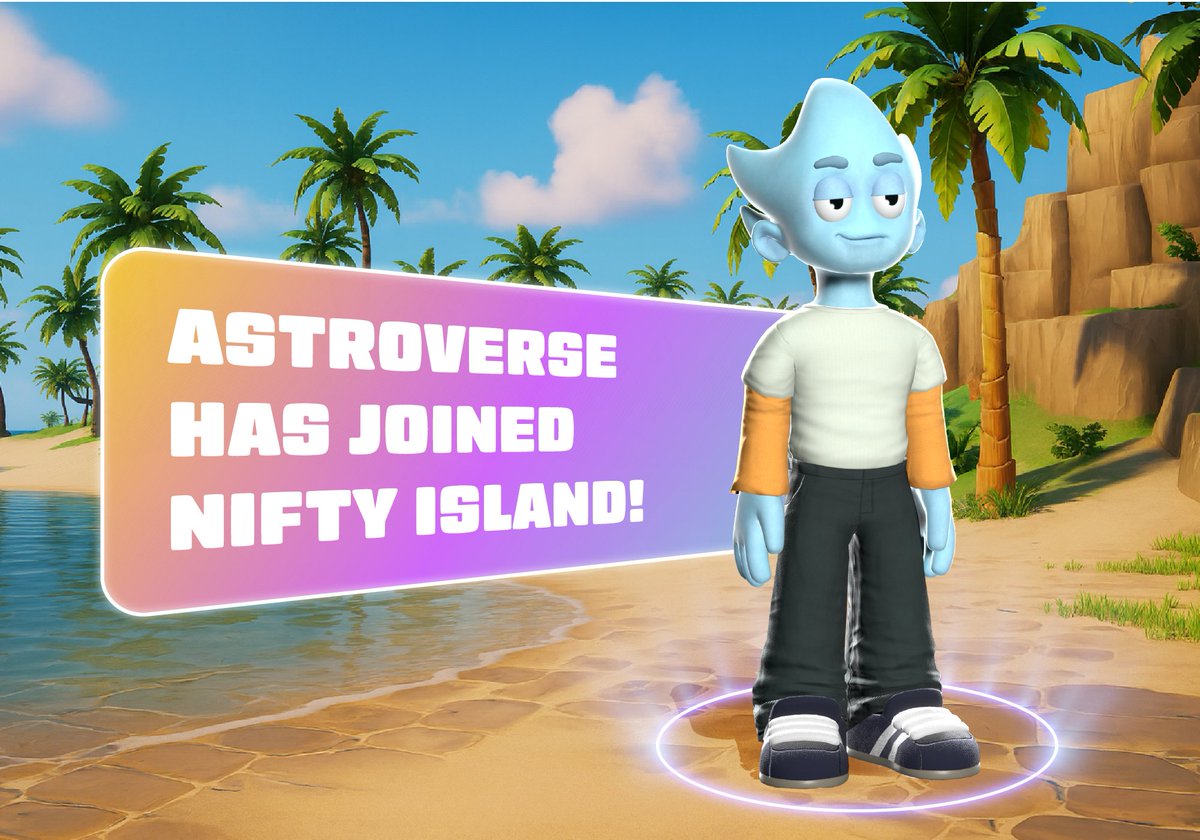 Nifty_Island's tweet image. The islands just got bigger. Welcome @astroversewtf to Nifty Island! 🏝️

Their avatar launch and Game Night begins tomorrow, 9/30 at 11am ET.

Join the Nifty Discord for HUGE prizes and a good time.