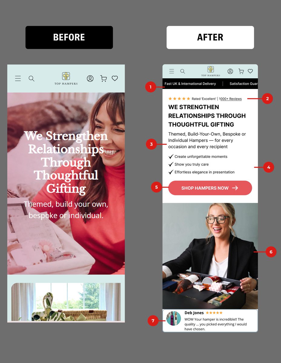 Frontend_Prince's tweet image. Visuals vs. Conversions: They&apos;re NOT the same.

We transformed this homepage from &quot;nice to look at&quot; to &quot;driven by data.&quot; 

See how strategic CRO (right) massively improved user experience &amp;amp; sales.

Is your site optimized for results? Let&apos;s talk! 

#cro #conversionoptimization…