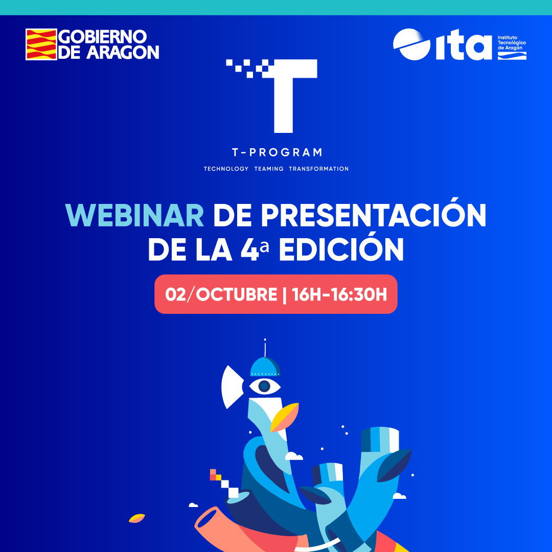 ITA_tecnologia's tweet photo. ¿𝗤𝘂𝗶𝗲𝗿𝗲𝘀 𝗹𝗶𝗱𝗲𝗿𝗮𝗿 𝗲𝗾𝘂𝗶𝗽𝗼𝘀 𝘆 𝗽𝗿𝗼𝘆𝗲𝗰𝘁𝗼𝘀 𝗰𝗼𝗻 𝘃𝗶𝘀𝗶𝗼́𝗻 𝗶𝗻𝗻𝗼𝘃𝗮𝗱𝗼𝗿𝗮 𝘆 𝘁𝗲𝗰𝗻𝗼𝗹𝗼́𝗴𝗶𝗰𝗮?
El 2 de octubre de 16:00 a 16:30h presentamos el webinar la 4ª edición de T-Program.
#TProgram  #AumentamosLaColaboracionAumentamosElImpacto https://t.co/zQDb0AdWvM