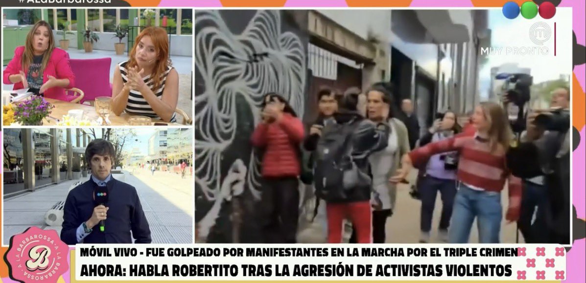 🗣️ Muy interesante el debate en #ALaBarbarossa sobre lo que sucedió en la marcha por el triple crimen con 7 puntos, liderando el mediodía