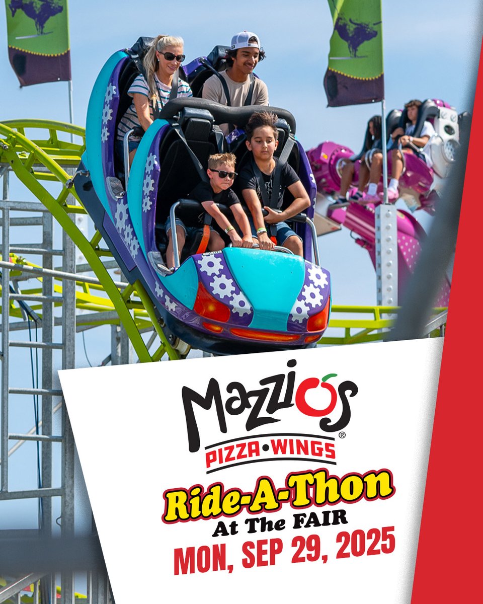 🍕 + 🎟️ = 💰 Save $7 on rides today with a coupon from your local Mazzio's! (Wristbands $47 without coupon)
