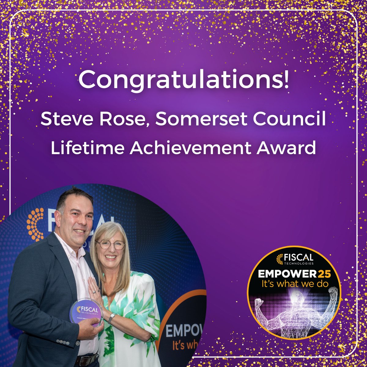 FISCALTec's tweet image. Customer Lifetime Achievement Award - EMPOWER 2025 🎉

We are proud to announce Steve Rose of Somerset Council as the winner of the most prestigious award at FISCAL Technologies’ EMPOWER forum.

Congratulations!

#EMPOWER2025 #FinanceInnovation #AccountsPayable