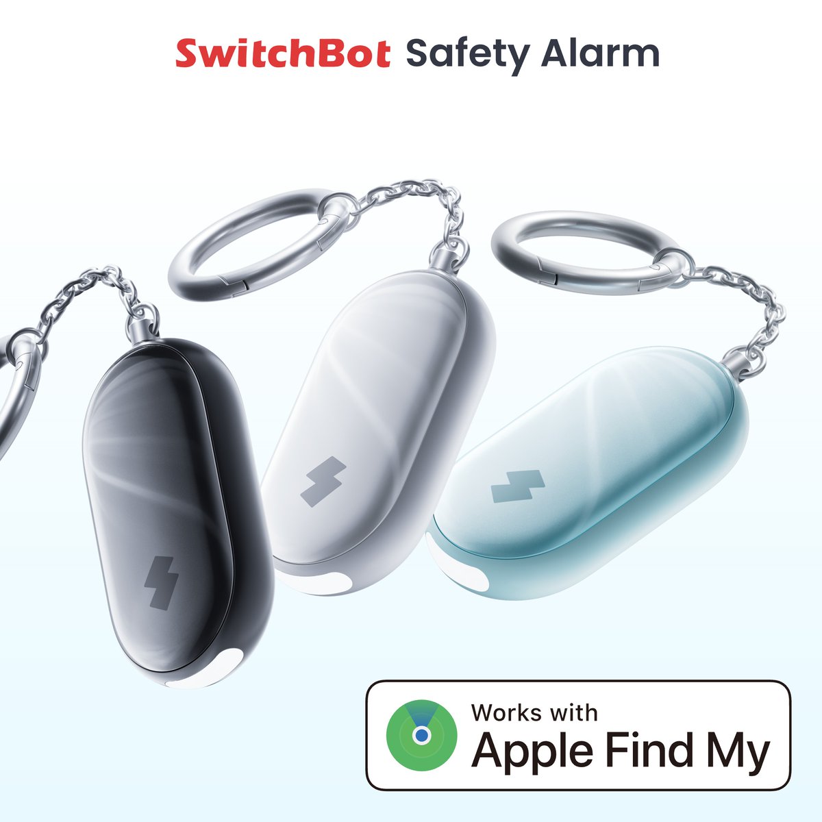 SwitchBot's tweet image. Keep yourself safe 24/7 with SwitchBot Safety Alarm🚨 
✅ 130dB Alarm 
✅ Built-In Strobe Light 
✅ Works with Apple Find My 
✅ IP65 Rated 
Your personal safety, always within reach

Get yours now: geni.us/WPIxX
#SafetyFirst #SwitchBot #SafetyAlarm #EmergencyAlert