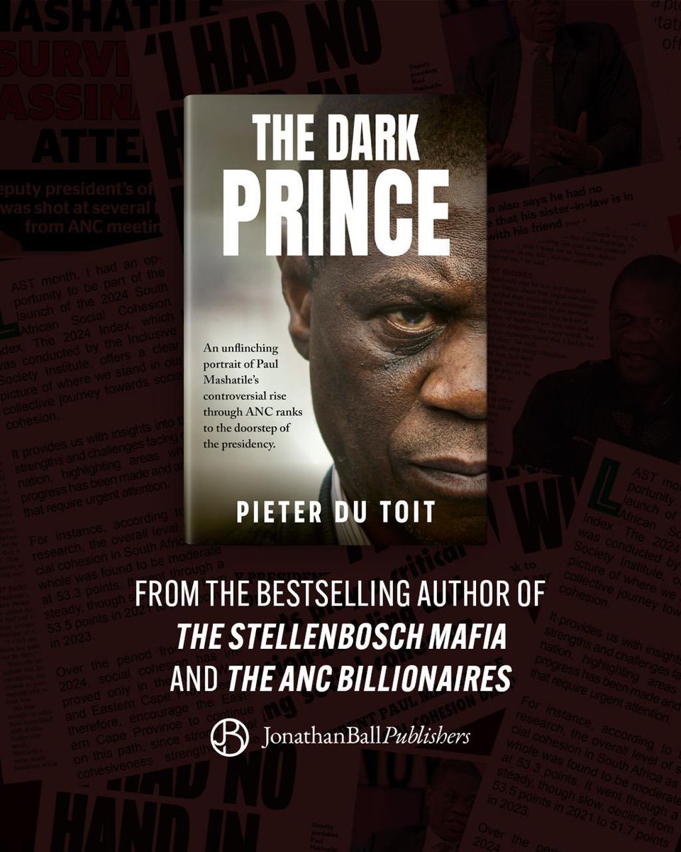 Should Paul Mashatile be SA’s next president? Pieter du Toit’s explosive new book uncovers scandal, power &amp; ambition at the heart of the ANC. Don’t miss this gripping read. 📖 <a href="/PieterDuToit/">Pieter Du Toit</a>

READ AN EXTRACT BELOW: news24.com/life/books/ext…

#PieterDuToit #PaulMashatile #ANC