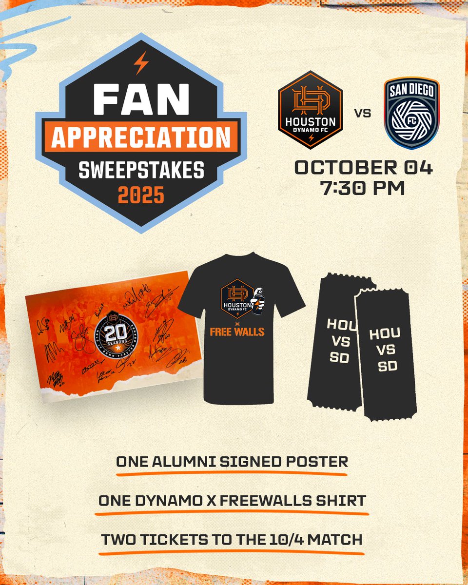 🚨 IT'S FAN APPRECIATION WEEK 🚨 

We're giving away all the best prizes across our platforms in celebration of Fan Appreciation Night this Saturday! TO ENTER: follow, like, share and tag a friend for a chance to win big! Rules Apply: bit.ly/4h6SsaD