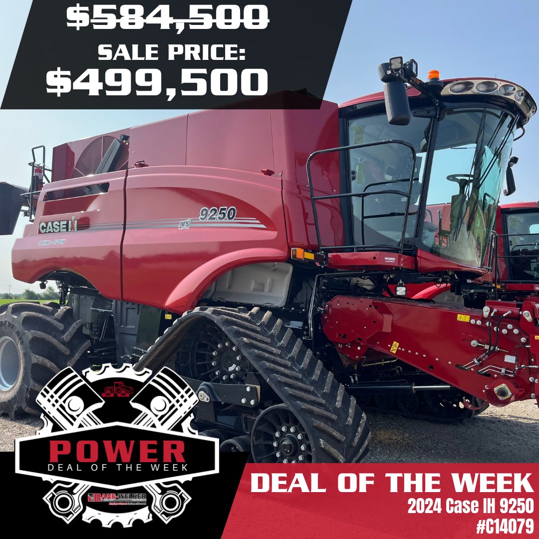 💥 Power Deal of the Week 💥

This Power Deal of the Week is a 2024 Case IH 9250 located at our Wingate, IN location. Some features of this unit include: 474 engine hours, 351 separator hours, AWD, 36" tracks, and more.

Contact your local BWE to learn more.