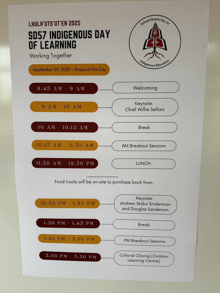Special thanks and acknowledgment to the <a href="/SD57Indigenous/">SD57Indigenous</a> Ed Dept for their work and efforts in organizing a great day for staff across <a href="/SD57PG/">School District No. 57 (Prince George)</a>