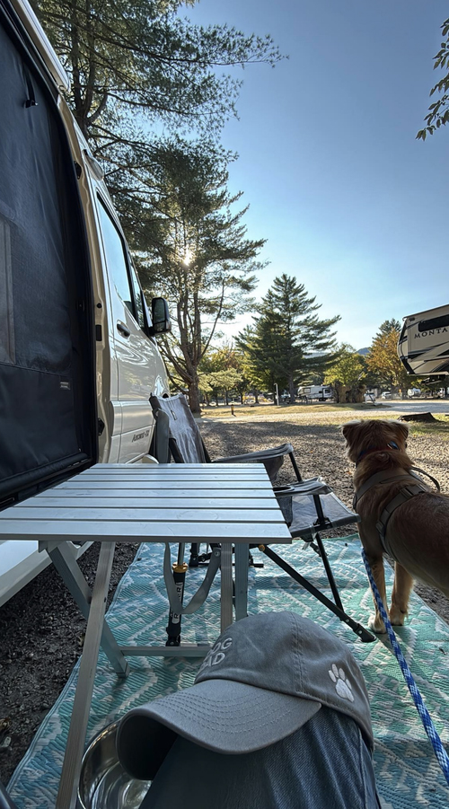 PW Owner Gary, and sweet pup Teddy, spent a relaxing night in Woodstock, New Hampshire. How peaceful! 🌲

Thank you for sharing, Gary! 

#PleasureWay #VanLife #TravelWithDogs
