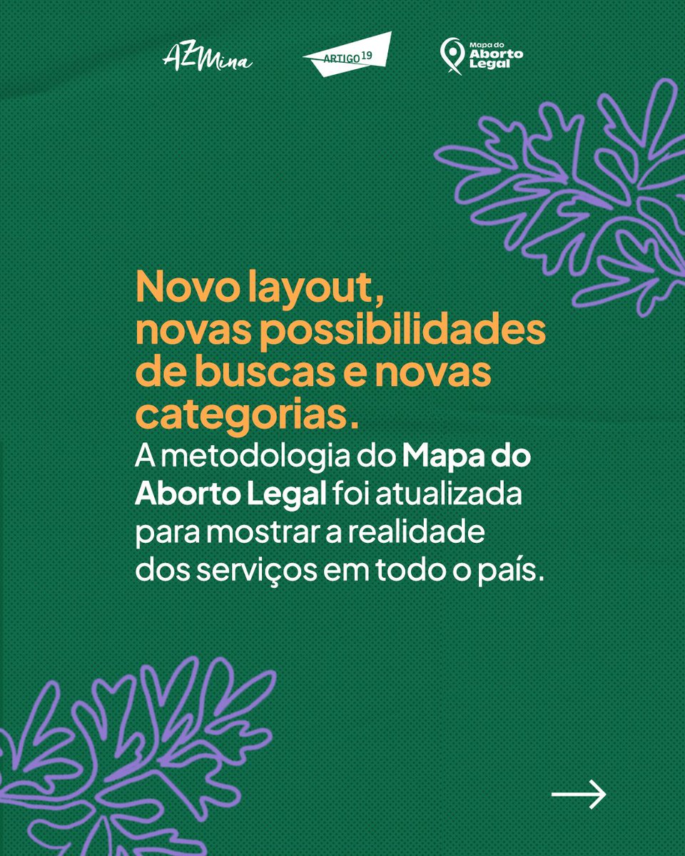 Tem lei, tem direito e tem Mapa!

A nova interface do Mapa do Aborto Legal está no ar com um mapa interativo dos hospitais que realizam o procedimento no Brasil, além da metodologia adotada e uma biblioteca com materiais sobre direitos reprodutivos.