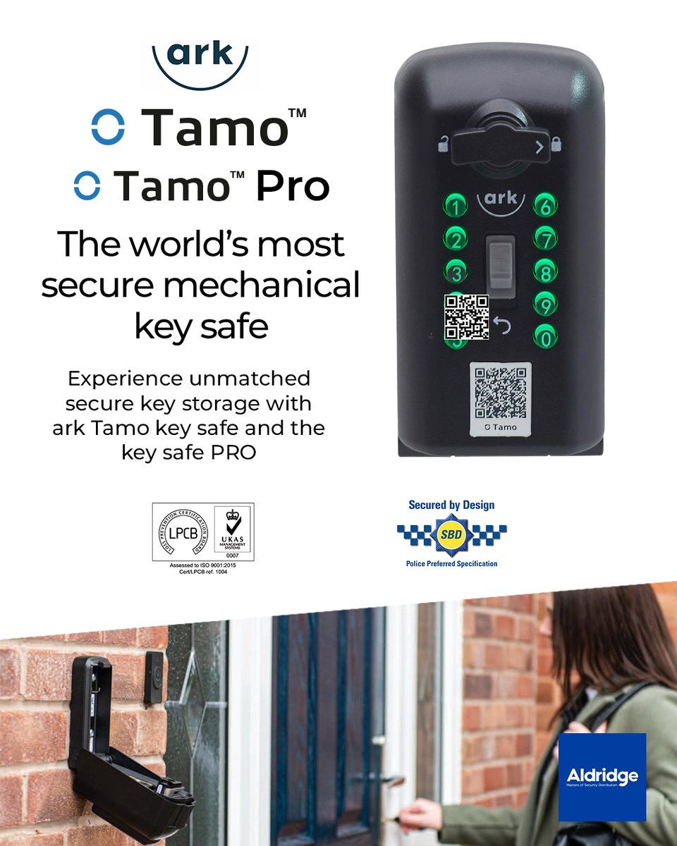 AldridgeSec's tweet image. 🔒 ARK Tamo &amp;amp; Tamo Pro key safes
✅ 9.7m+ code combos
✅ Secured by Design
✅ Holds up to 6 keys
✅ Tamo = LPCB A10 | Pro = LPCB B1

👉 aldridgesecurity.co.uk/catalogsearch/…

#TrustedByTheTrade #KeySafe