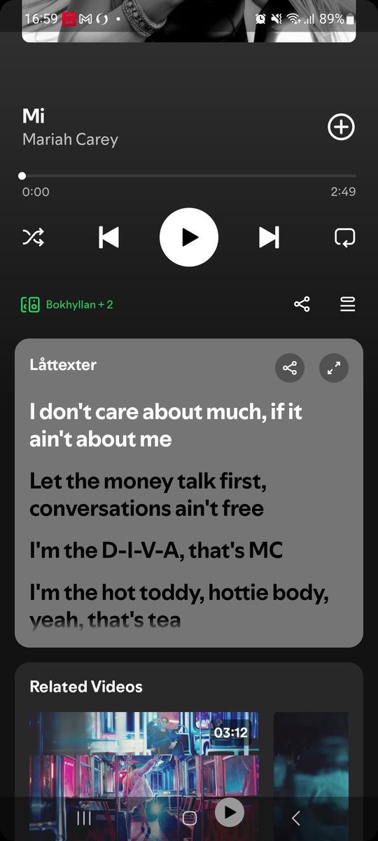 MelissaMaxter's tweet photo. . @spotify You got the lyrics wrong!!! It's "I don't care about much if it ain't about MI". As in Mimi!  @MariahCarey https://t.co/UPL0K4STZp