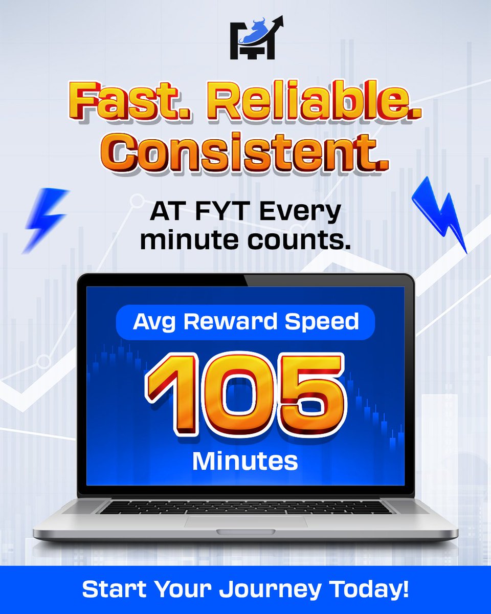 fundingurtrades's tweet image. ⚡ Fast. Reliable. Consistent.
At FYT, every minute counts.
⏱ Avg Speed: 105 Minutes

Efficiency keeps you focused, consistent, and ready for the next step.
🚀 Start your journey today.
🔗 fundingyourtrades.com

#FastReliableConsistent #EfficiencyMatters #EveryMinuteCounts