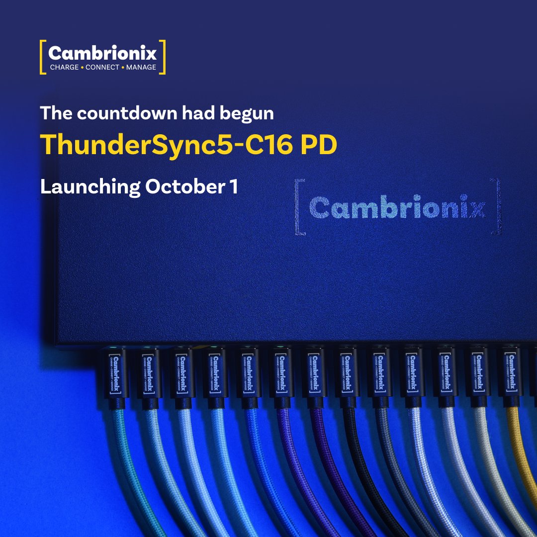 ⏳ The wait is almost over. Only two days until the future of device management arrives.

We’re launching the ThunderSync5-C16 PD, the fastest, most reliable, and most intelligent multi-port USB hub on the planet.

Powered by Thunderbolt 5 technology, it’s engineered to deliver