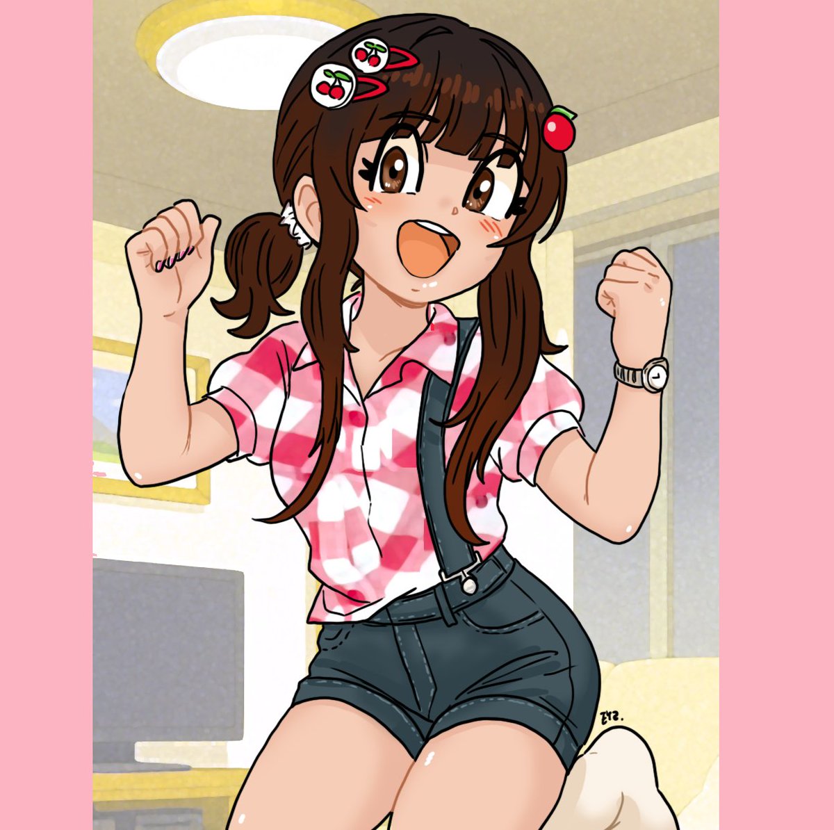Eyzmaster's tweet photo. Cherry + strawberry = the perfect Yuki aesthetic.

🍓 Thanks for the likes, comments, and sweet vibes— @mtndwr  beams with fruity birthday energy.

@ywuukii 
@tailsthefoxfan 
#ywuuki #yuki #mtndwr #Eyz #myart #oc #waifu #bestgirl #egirls #altgirls #fitgirls https://t.co/nEg7b4jlkk