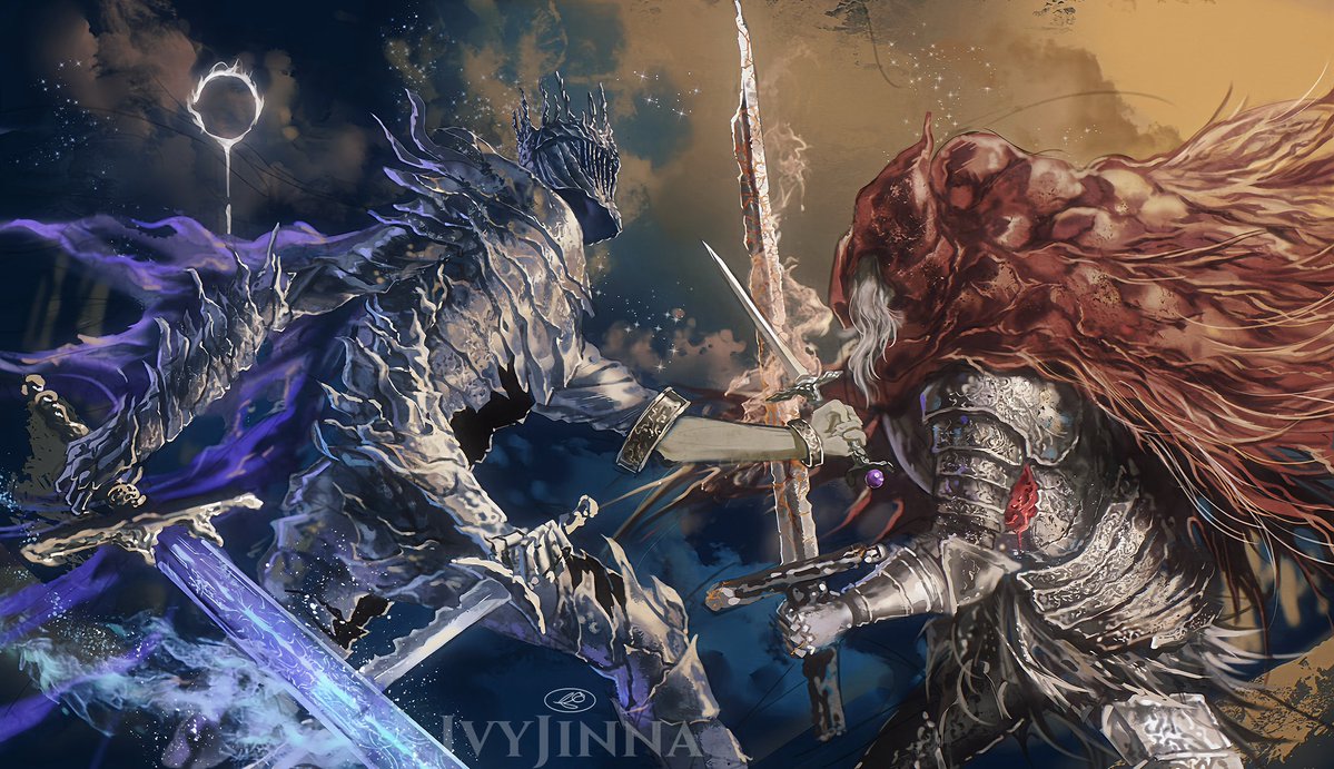 IvyJinna's tweet image. #NIGHTREIGN #DarkSouls3 
Got the opportunity to work on this sick requested work!