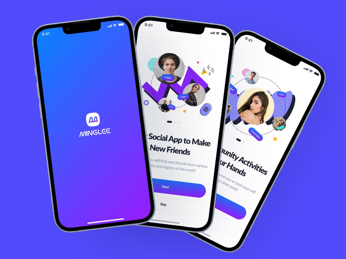 D_Mainstream's tweet photo. Sometimes, the simplest screen in a product is the one that makes or breaks the experience.

Onboarding screens for a social media app. https://t.co/wKjdr08XuK