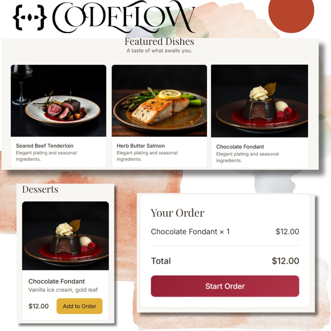 Team_CodeFlow's tweet image. ✨At CodeFlow, we build restaurant websites with 📖 menus, 🍷 reservations &amp;amp; 💳 online orders. Boost bookings &amp;amp; wow your guests! 🚀

🌐 codeflow.shop

#RestaurantWebsite #CodeFlow #WebDesign #FoodBusiness #RestaurantGrowth #DigitalDining