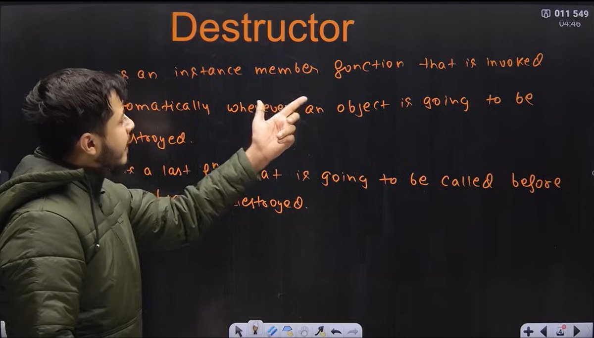 CHAYAN78905's tweet image. 🚀 #Day62 / #180DaysOfCode 🎯
DSA Journey in C++ 📚 | #CoderArmy
📌 Topics: OOP&apos;S ⚡

✅ What is Constructor
✅ Different Types Of Constructors(Default, Parameterized, Inline,Copy)
✅ Constructors Overloading &amp;amp; &quot;this&quot; Pointer
✅ Concept of Destructor
Thanks to @rohit_negi9 Bhaiya