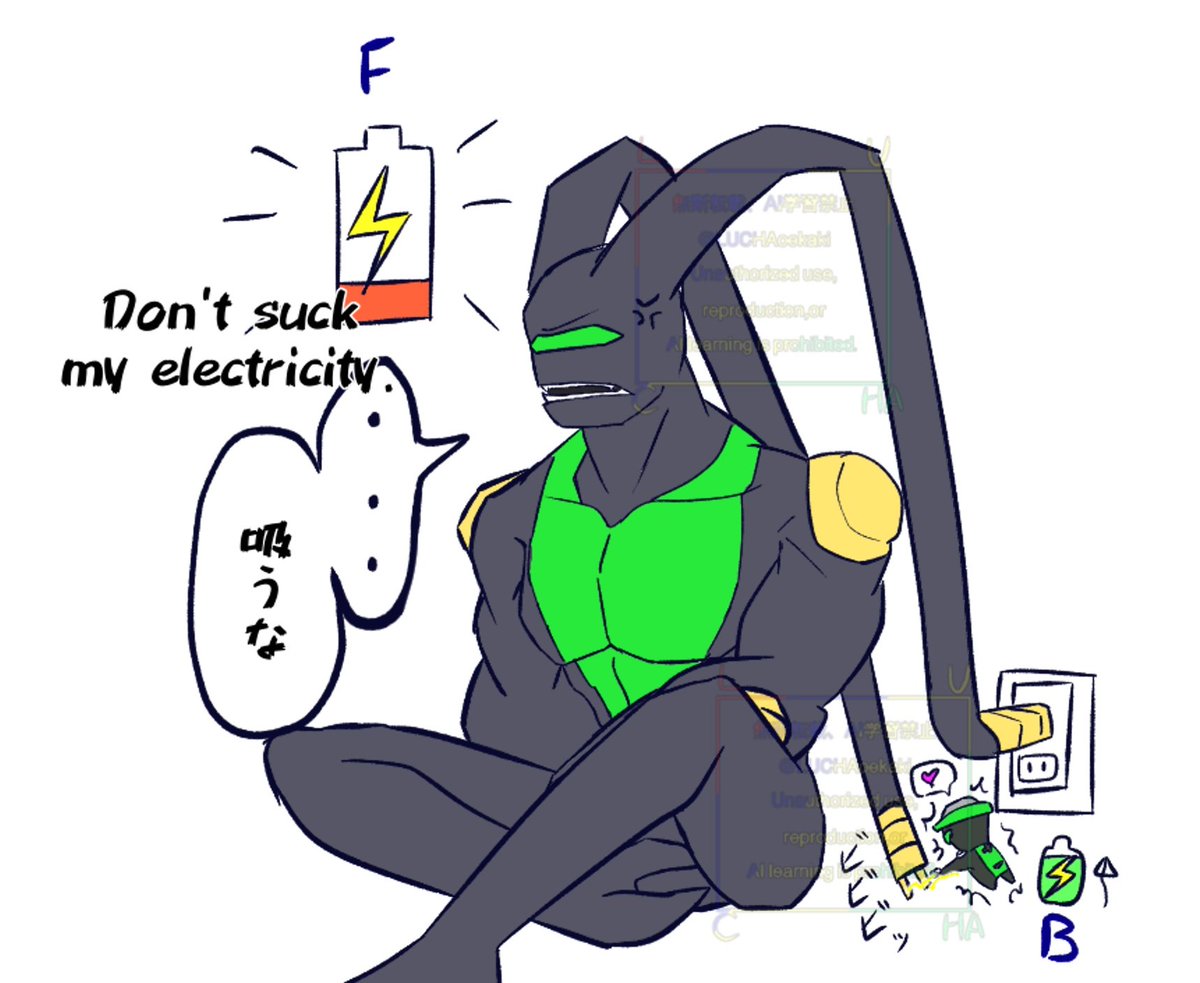 LUCHAoekaki's tweet photo. 💡⚡️「誰かの蓄電した電気って美味しくて…(´・ω・`)」
#ben10fanart
#feedback
#buzzshock https://t.co/zu18FFiXrR