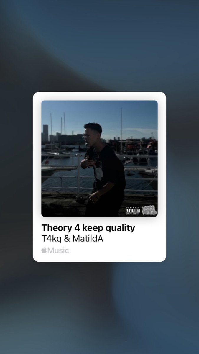 1st single T4kq×MatildA <a href="/MatildA_track/">MatildA</a> 
「Theory 4 keep quality」
配信開始です🔥

linkco.re/TTBXdugz

迷いに迷う人生の迷路でやっと見つけた
俺が俺である理由。

ネガティブや人生の痛みごとHIPHOPで
全て捲って見せるよ
これからの俺の動きにも注目してて下さい。

#LABO_RECORDS