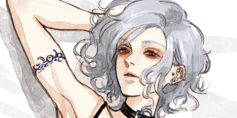 「Provocative beauty, elegant chaos. I've 」|グレイのイラスト