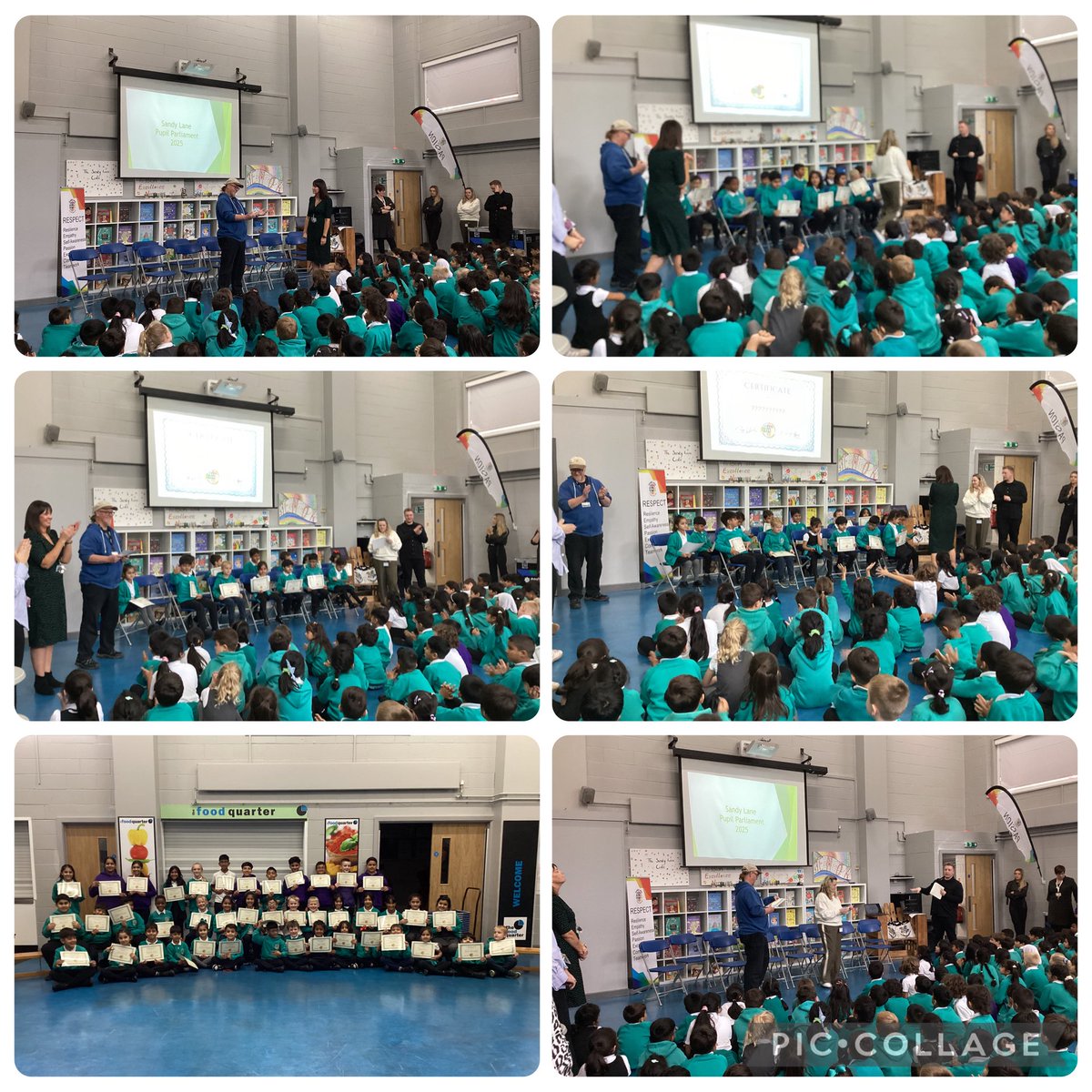 Fantastic assembly today creating our new Sandy Lane Pupil Parliament..42 children from year 1 to 6