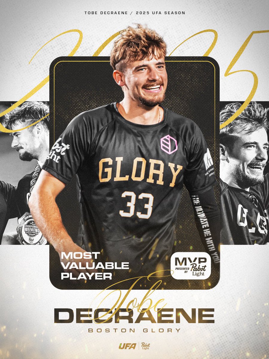 Introducing your 2025 MVP: Tobe Decraene 👑

Presented by Pabst Light

Full announcement: watchufa.com/league/news/20…