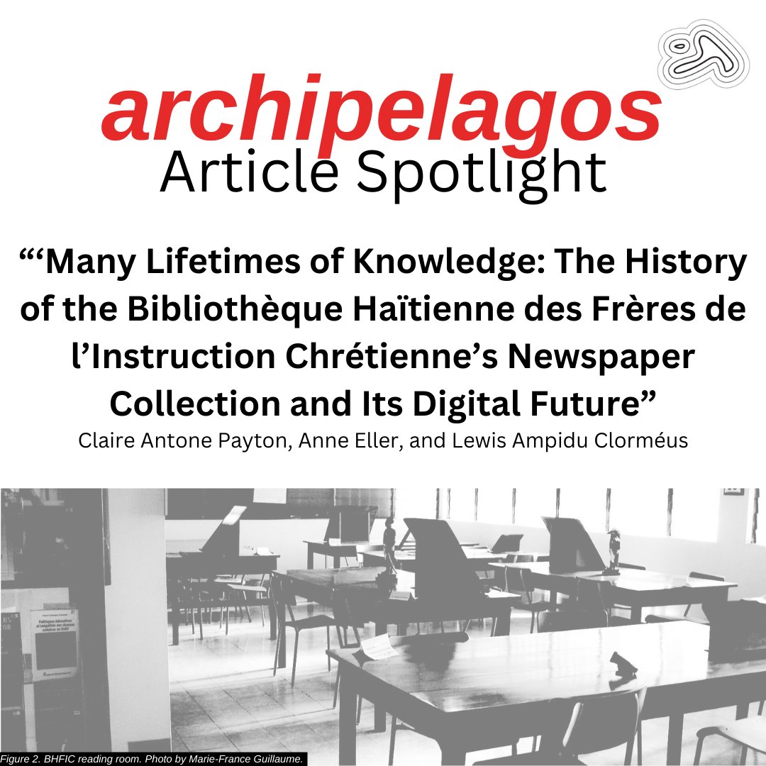 caribbean_dsc's tweet photo. Exploring the past, preserving the future: this spotlight highlights the Bibliothèque Haïtienne’s historic newspaper collection, its preservation efforts, and the ongoing journey toward digital access and equity.
#cdsc #articlespotlight https://t.co/dfa7DH8wJW
